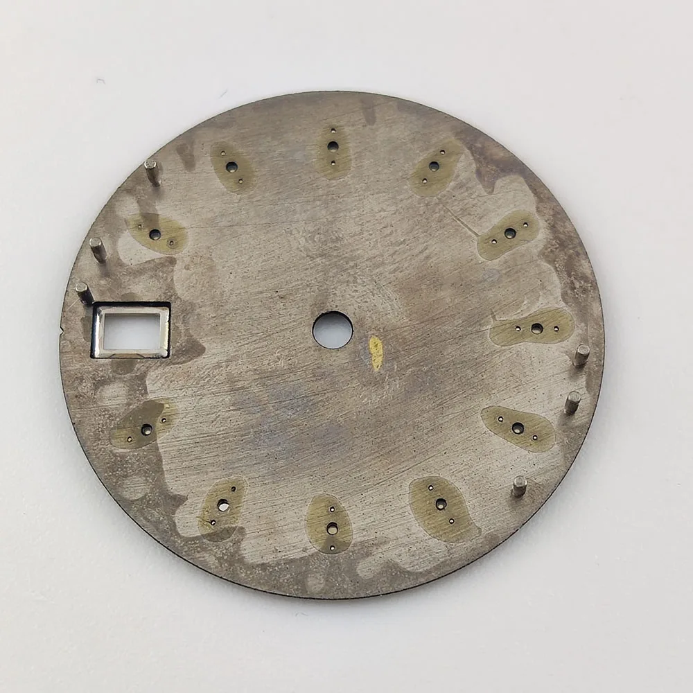 NH35 다이얼 28.6mm 블랙 다이얼, NH35/NH36 무브먼트, 그린 루미너스 다이얼, 시계 액세서리