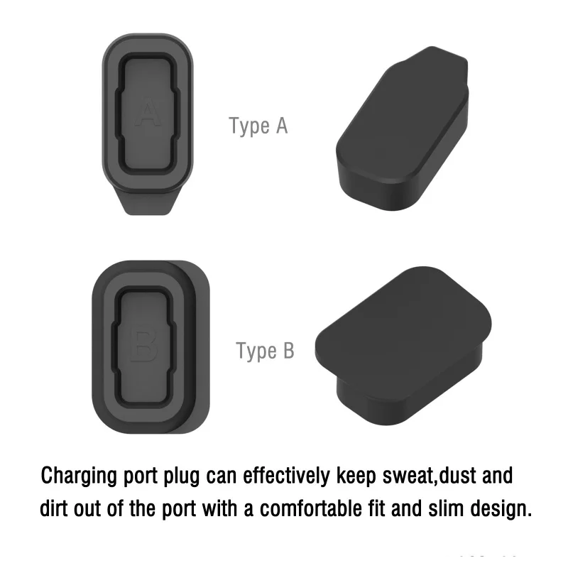 2pcs/lot Silicone Dust Cover Cap Charger Plug Charging Port Protector Case for COROS Pace2/Apex2 pro/Vertix2 Apex 46mm Accessory