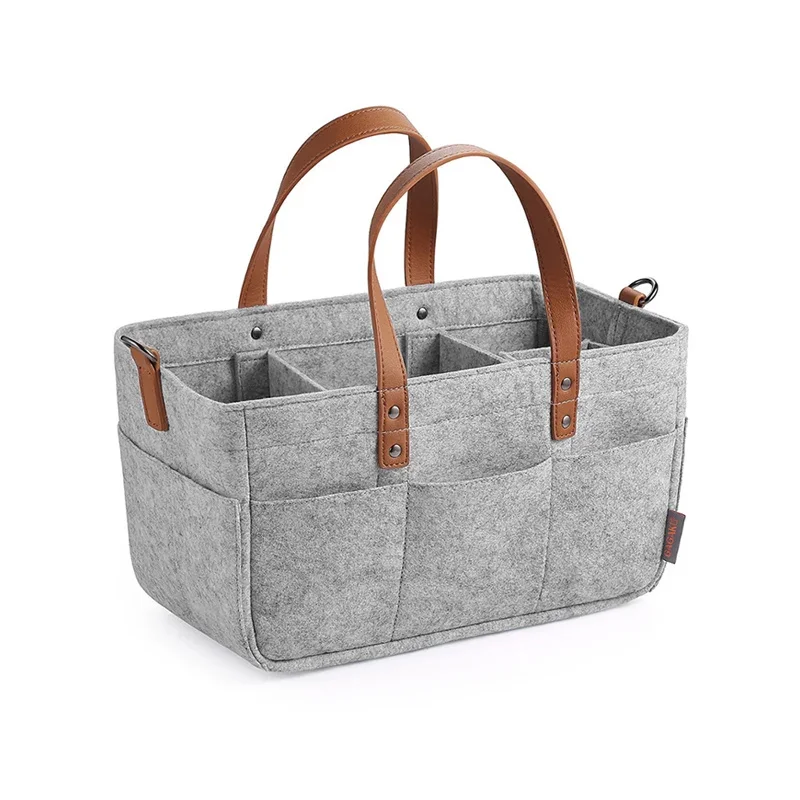 

New large-capacity diaper bag felt diaper bag baby travel storage mommy tote bag