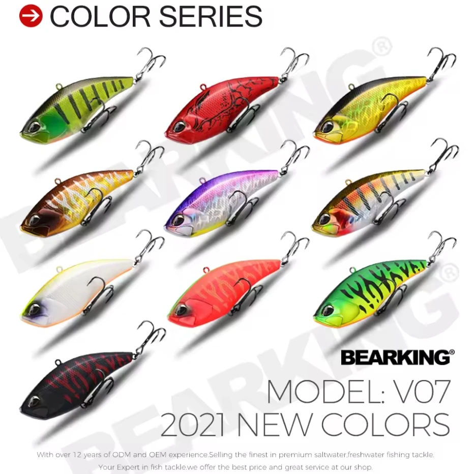 BEARKING Pro 100mm 32g nice Wobblers fishing tackle fishing lures vibration bait for ice fishing Artificial accessories view 6