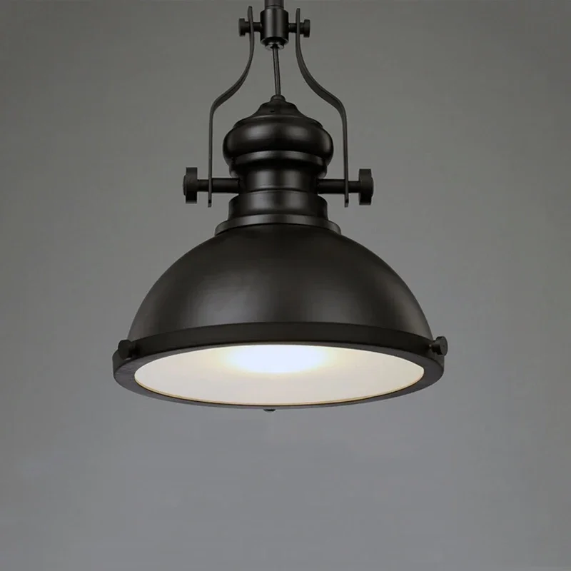 

American Vintage Iron Glass Chandelier Dining Room Living Room Restaurant Cafe Shop Kitchen Light Decorative Art Hanging Lamp