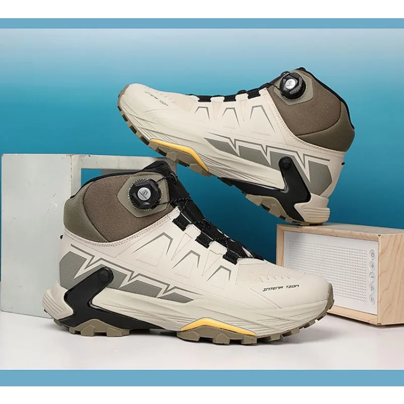 Classic Brand Comfortable Mid-Top Mountain Climbing Boots Top Quality Wearable Outdoor Hiking Shoe Spring/Autumn Trecking Shoe