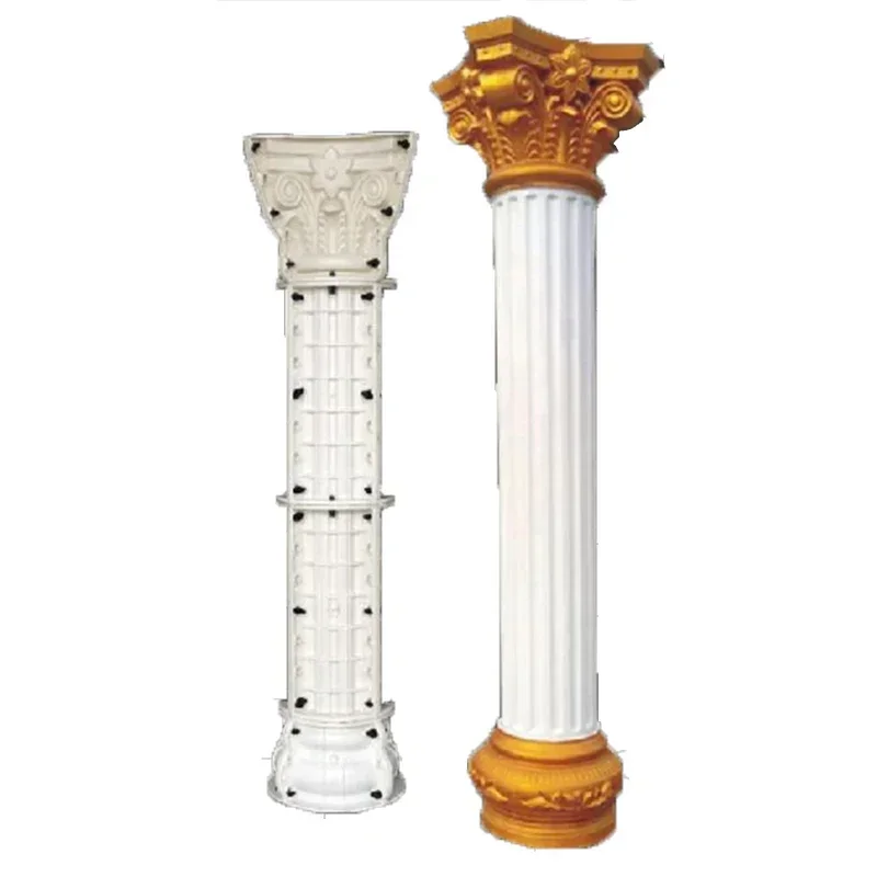 20cm/7.87in Round Column Wedding Ceremony Party Decoration Reusable Mould Pedestal Flower Seat Gypsum Concrete Mold