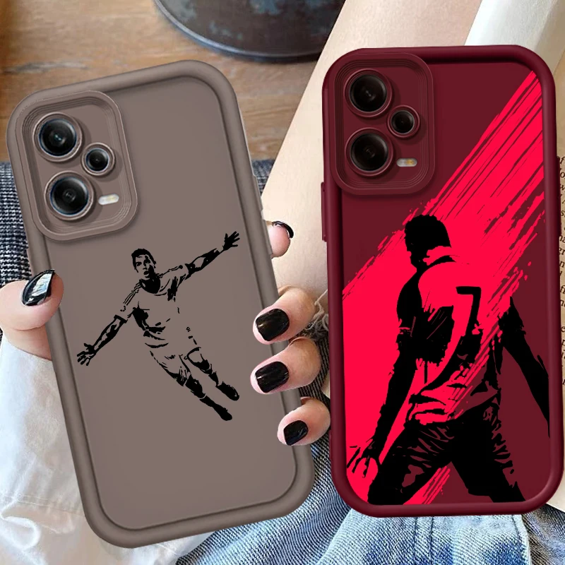 Art Football Stars No.10 7 Eye Ladder dla Xiaomi Redmi Note 13 12 12C 11 11S 10 10C 10A 9C 9A Pro 5G TPU Etui na telefon