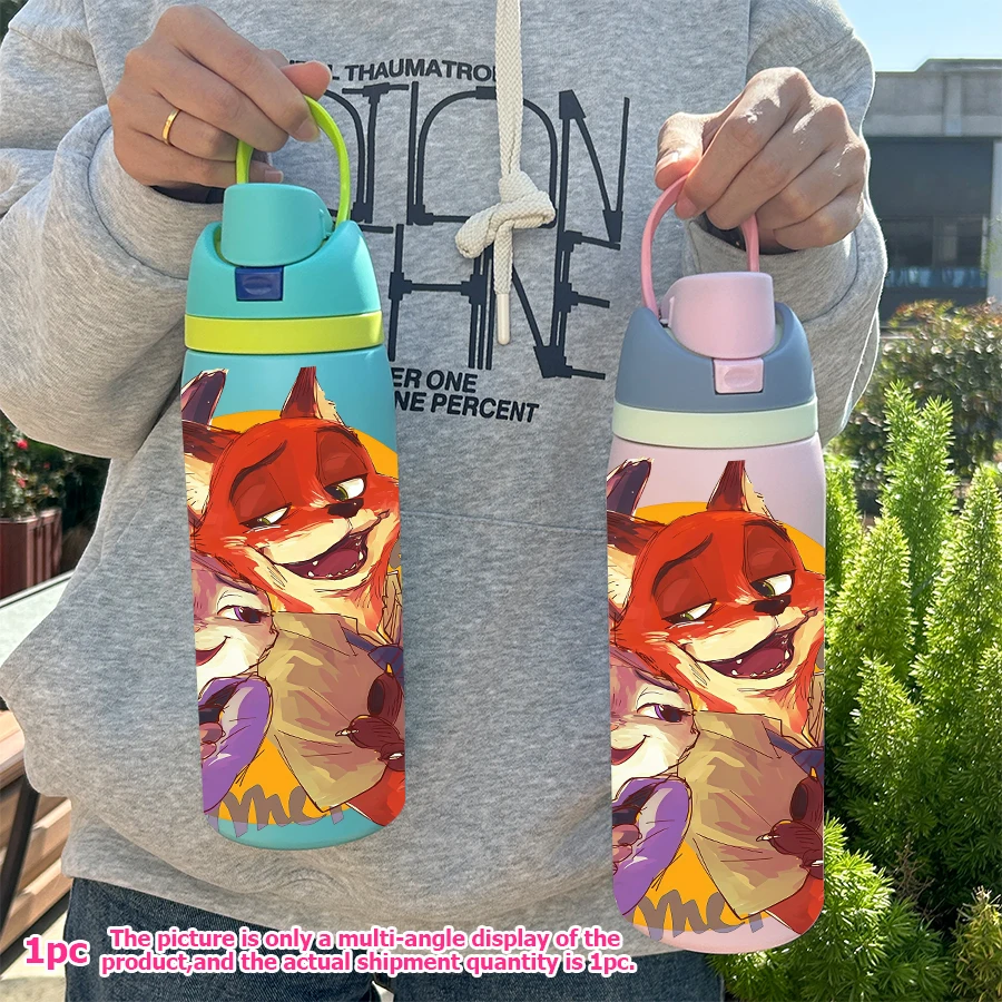 

1Pc Disney Water Cup 32oz Stainless Steel Thermal Insulation Tumbler Bounce Cover Water Cup for Holiday/birthday/Christmas Gift