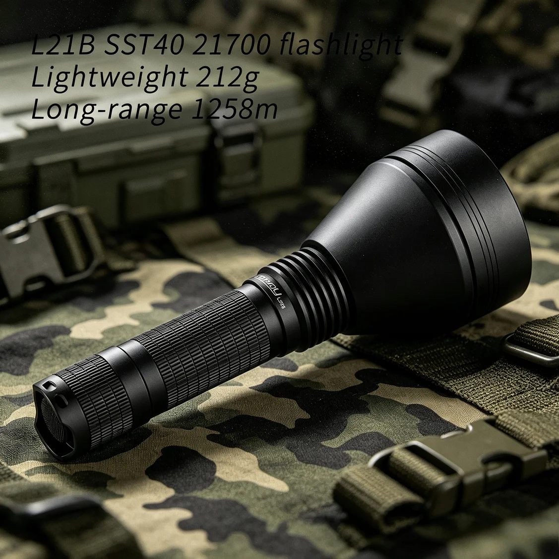 Powerful Convoy LED Flashlight LUMINUS SST40 2000lm Super Bright Torch 21700 Battery Lanterna for Camping Emergency Hunting