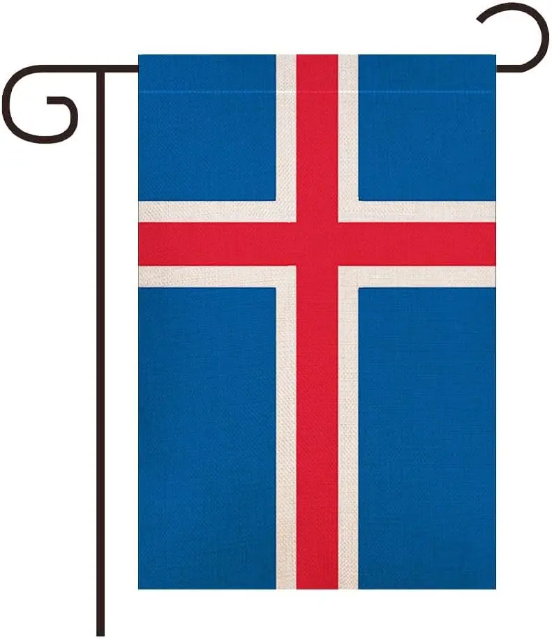Iceland Icelanders Garden Flag,Garden Decoration Flag,Indoor and Outdoor Flags,Celebration Parade Flags,Anniversary Celebrat zzo