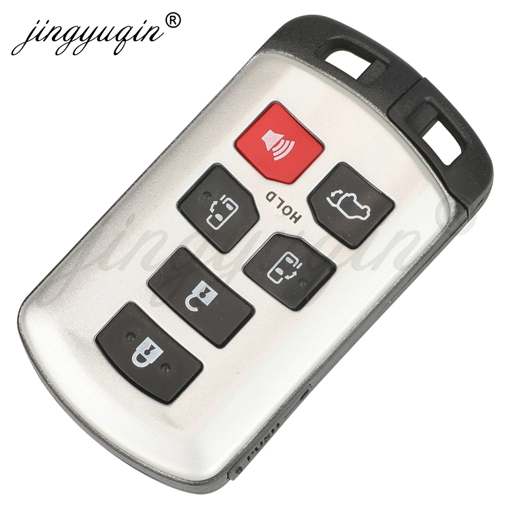 jingyuqin For Toyota Sienna 2011 2012 2013 2014 2015 2016 2017 2018 2019 2020 Smart Car Key Shell Remote Keyless fob Case