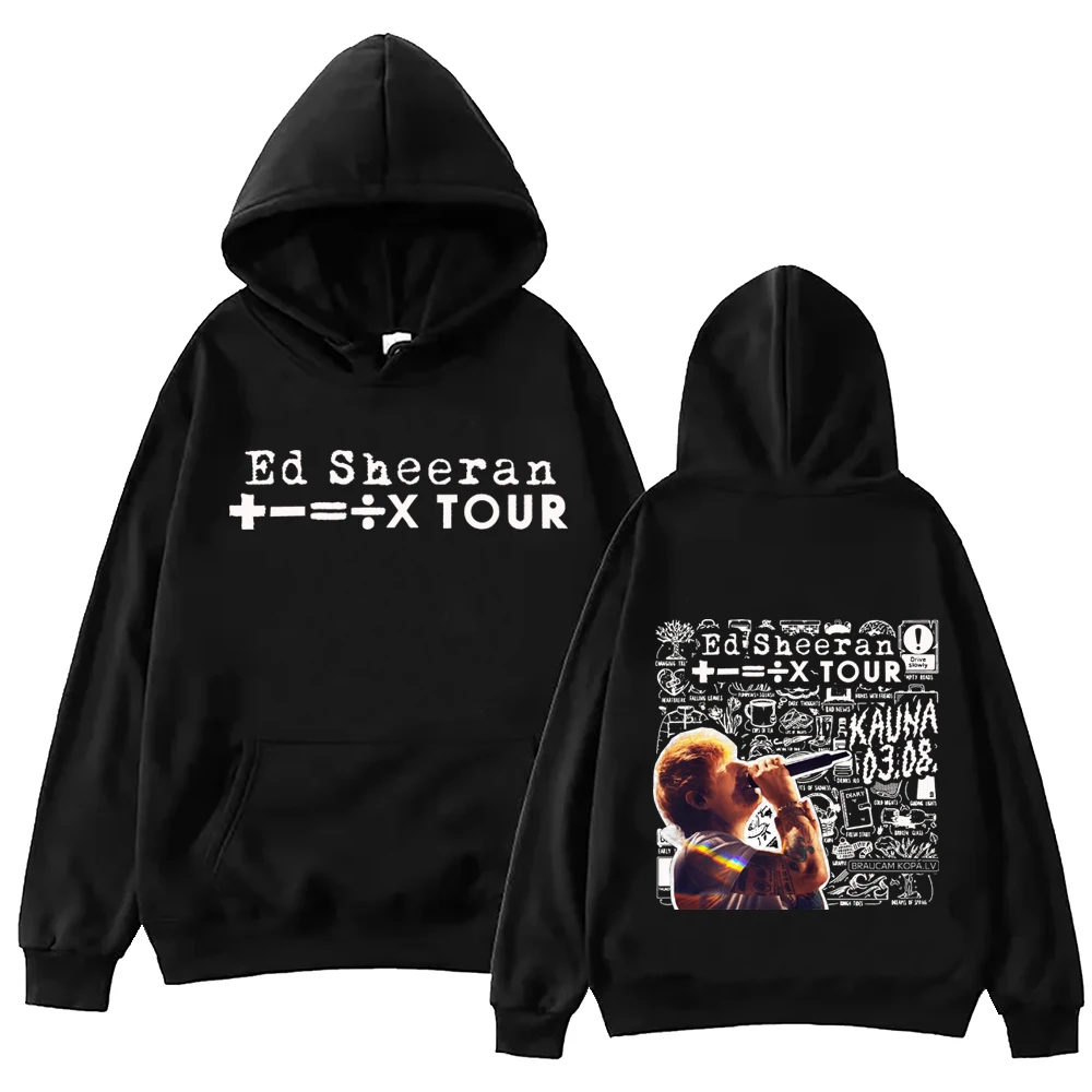 

Ed Sheeran Tour 2024 Толстовка Harajuku Хип-Хоп пуловер Топы Свитшот