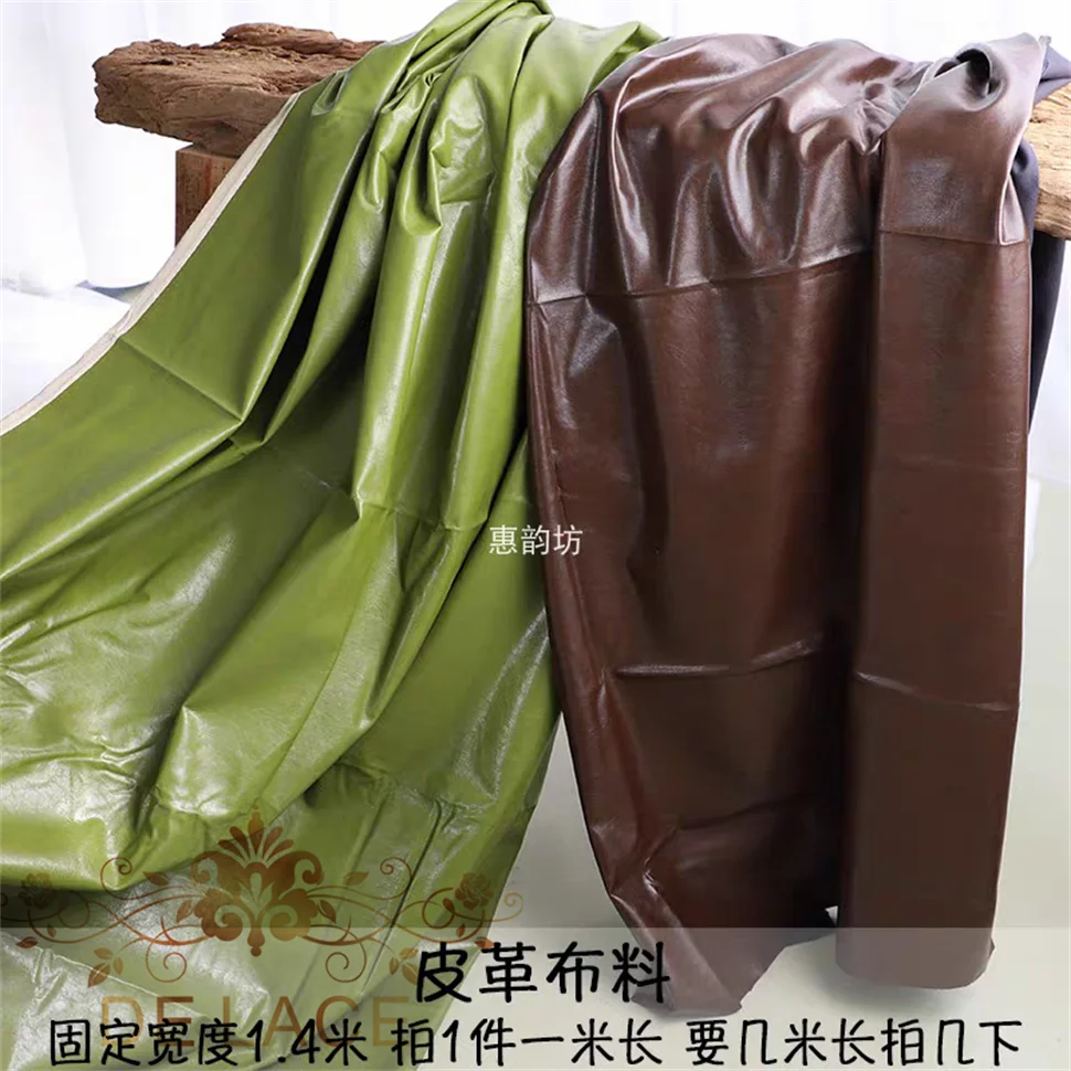 

HYF PU Soft Leather Fabric Colorful Evening Dress Party Dress Artificial Leather Fabric