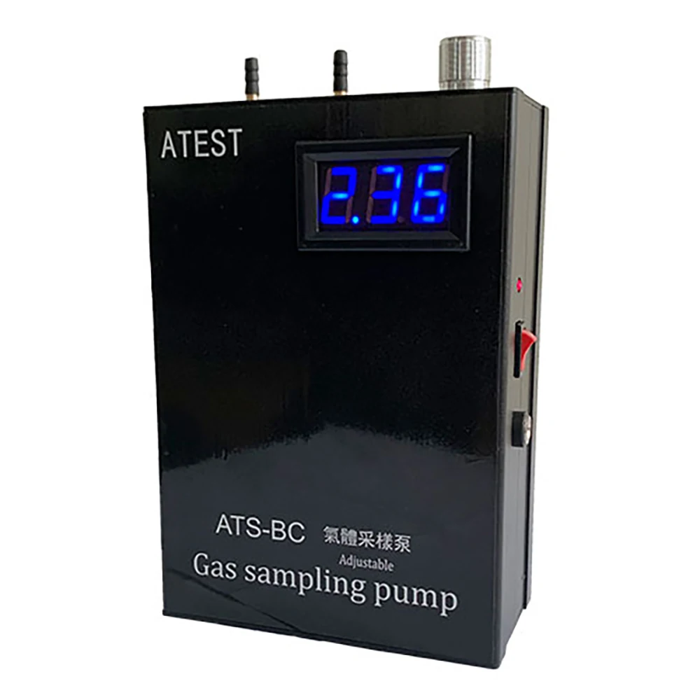 Rechargeable Digital Display 0.2-4L Flow Adjustable Non-Methane Gas Sampler Portable Vacuum Gas Sampling Pump