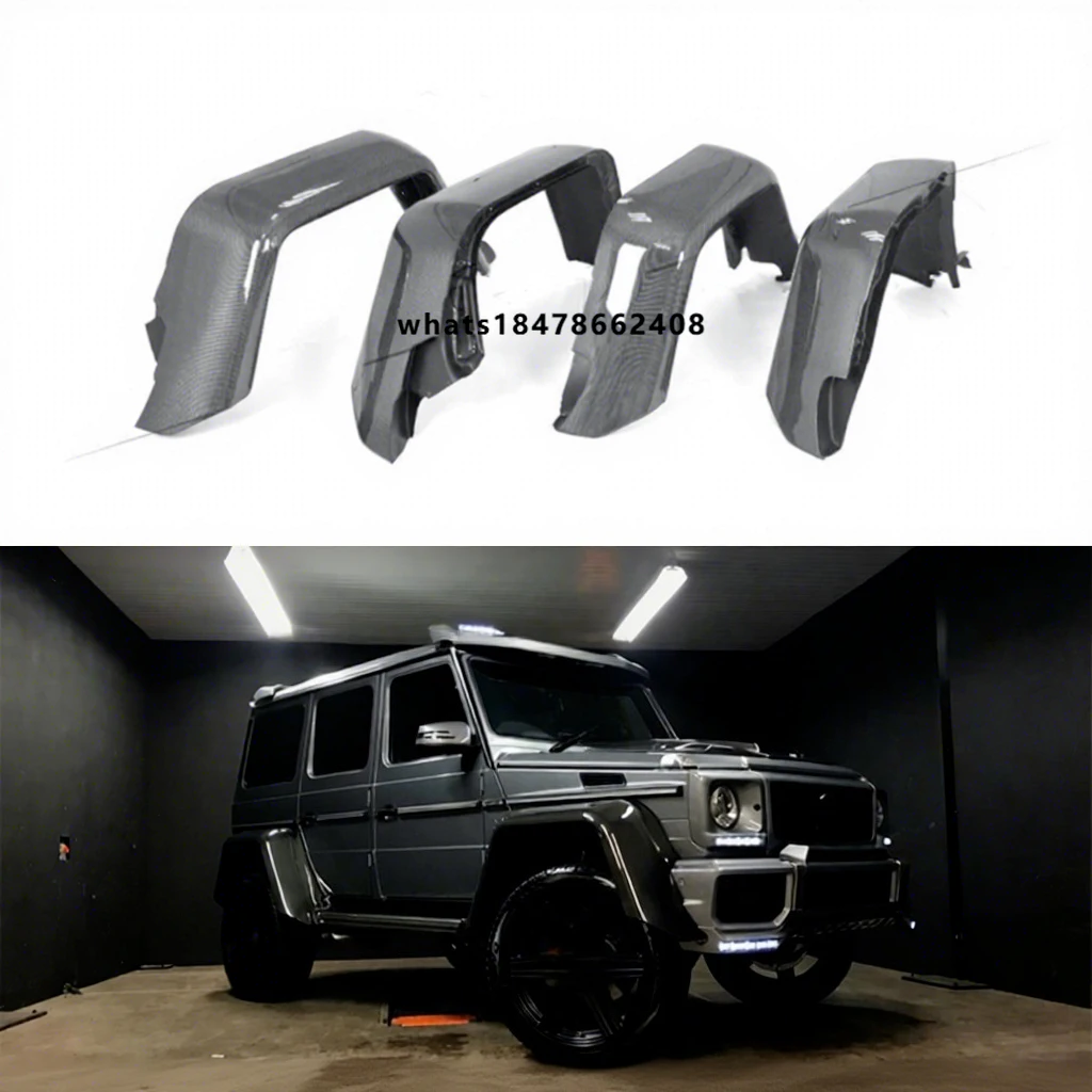 1990~2017y W463 G63 Car Accessories g Wagon 4X4 Over Fender Dry Carbon for G Class W463 G63 Carbon Fender