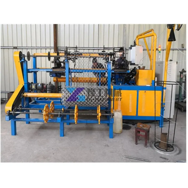 Yugong Fully-automatic Double Wire Chain Link Weaving Fence Machine Chain Link Fence Machine Hot Sale