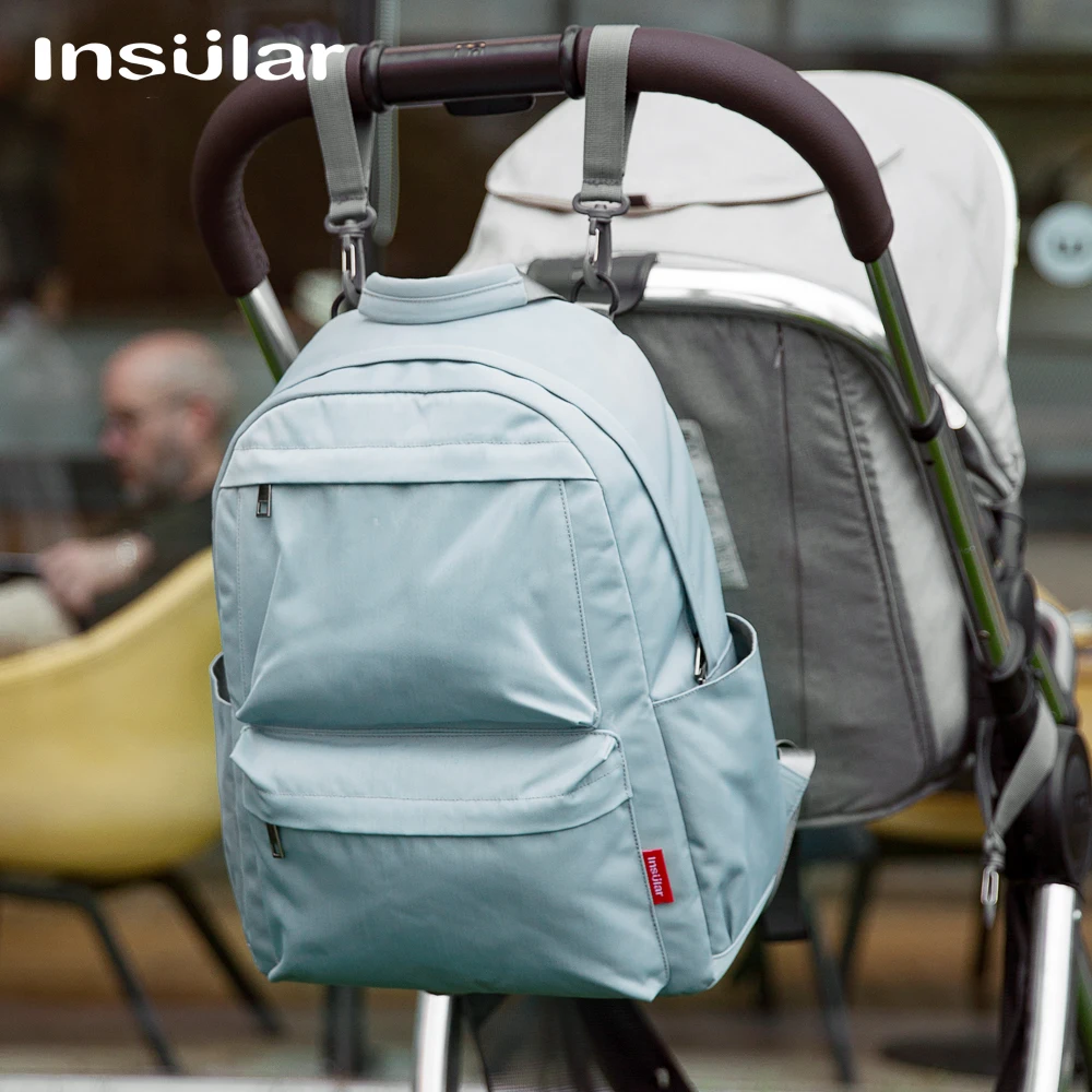 INSULAR Diaper Bag Light casual fashion backpack multifunctional mother bag large capacity dad treasure mom take baby out