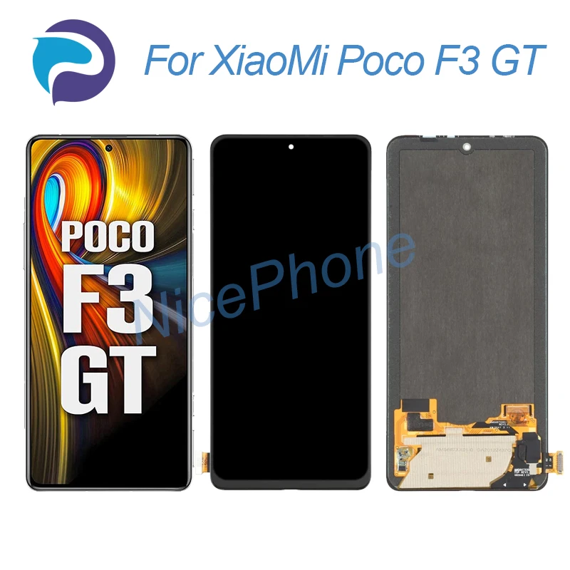 

for XiaoMi Poco F3 GT LCD Display Touch Screen Digitizer Assembly Replacement MZB09C6IN, M2104K10I Poco F3 GT Screen Display LCD