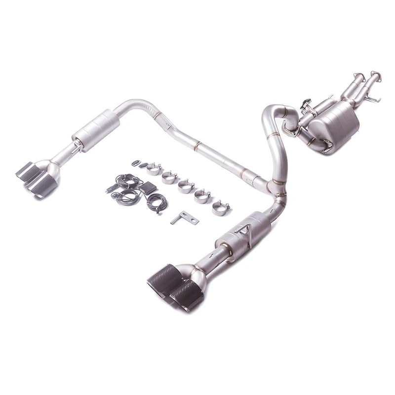 [Custom product] Suitable for 2015-2020 Toyota Basto Prado 3.5L 4.0L stainless steel exhaust system with valve tip