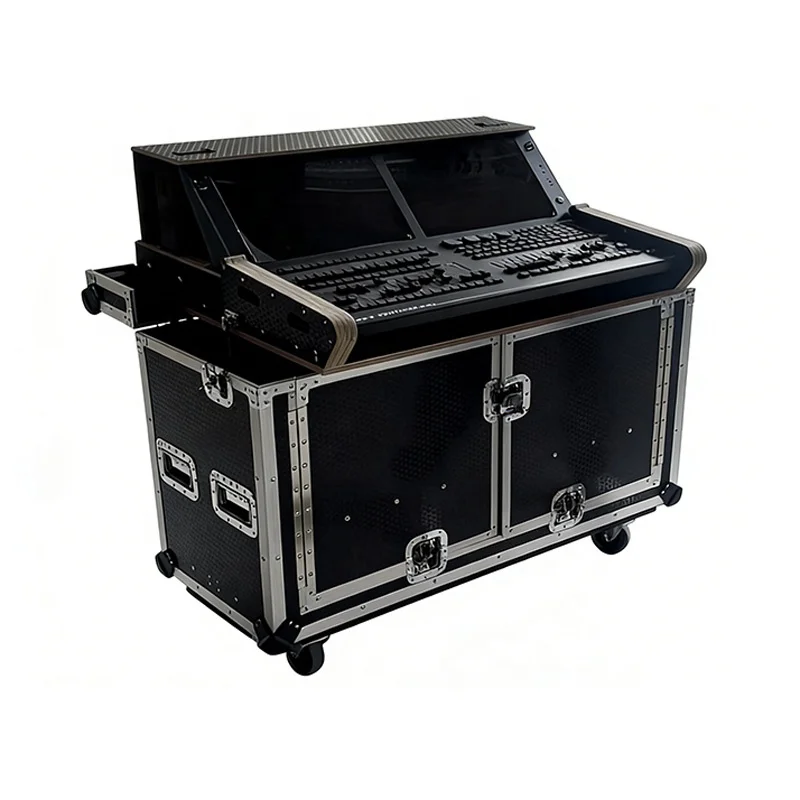 Durable Aluminum DJ Case With Butterfly Lock Closure And EVA Padding Flight Case