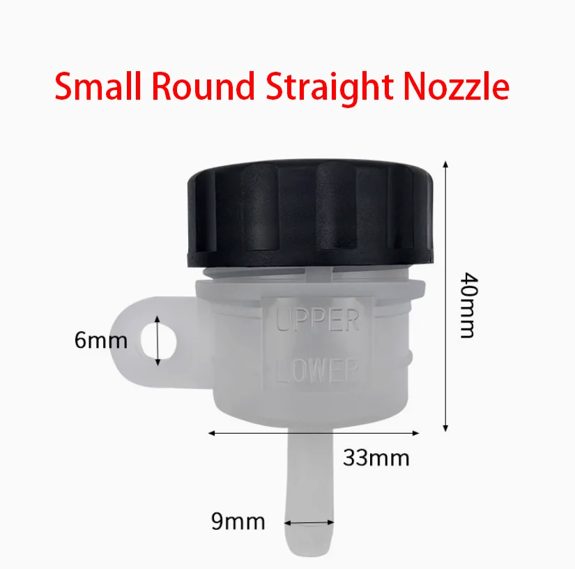 

Large Round Split Brake Fluid Tank, Universal Rear Brake Master Cylinder Oil Cup for Off-Road Motorcycle & E-Bike