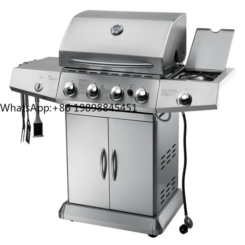 

Wholesale Outdoor Vertical Gas BBQ Grill Factory Price Smokeless BBQ Grills