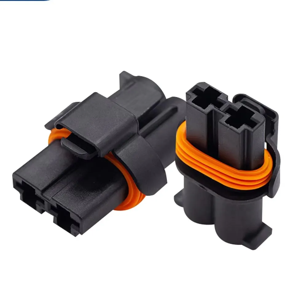 1 Set 2 Pin Car Electronic Fan Plug Waterproof Automotive Socket Starter 1544361-1 For Peugeot Citroen