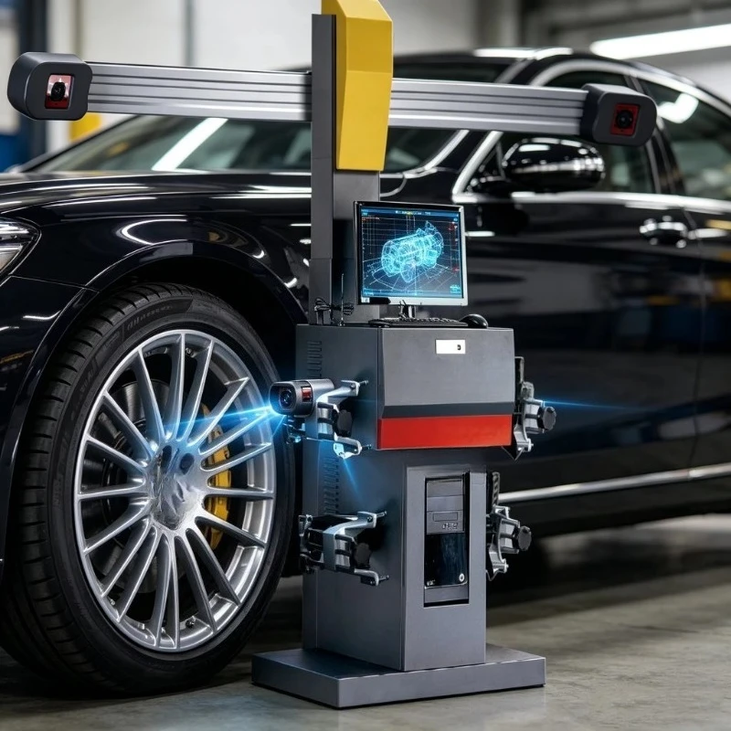 Commercial 3D Automatic Wheel Alignment Instrument LED Digital Display Easy Operation Calibration Equipment Cars Trucks