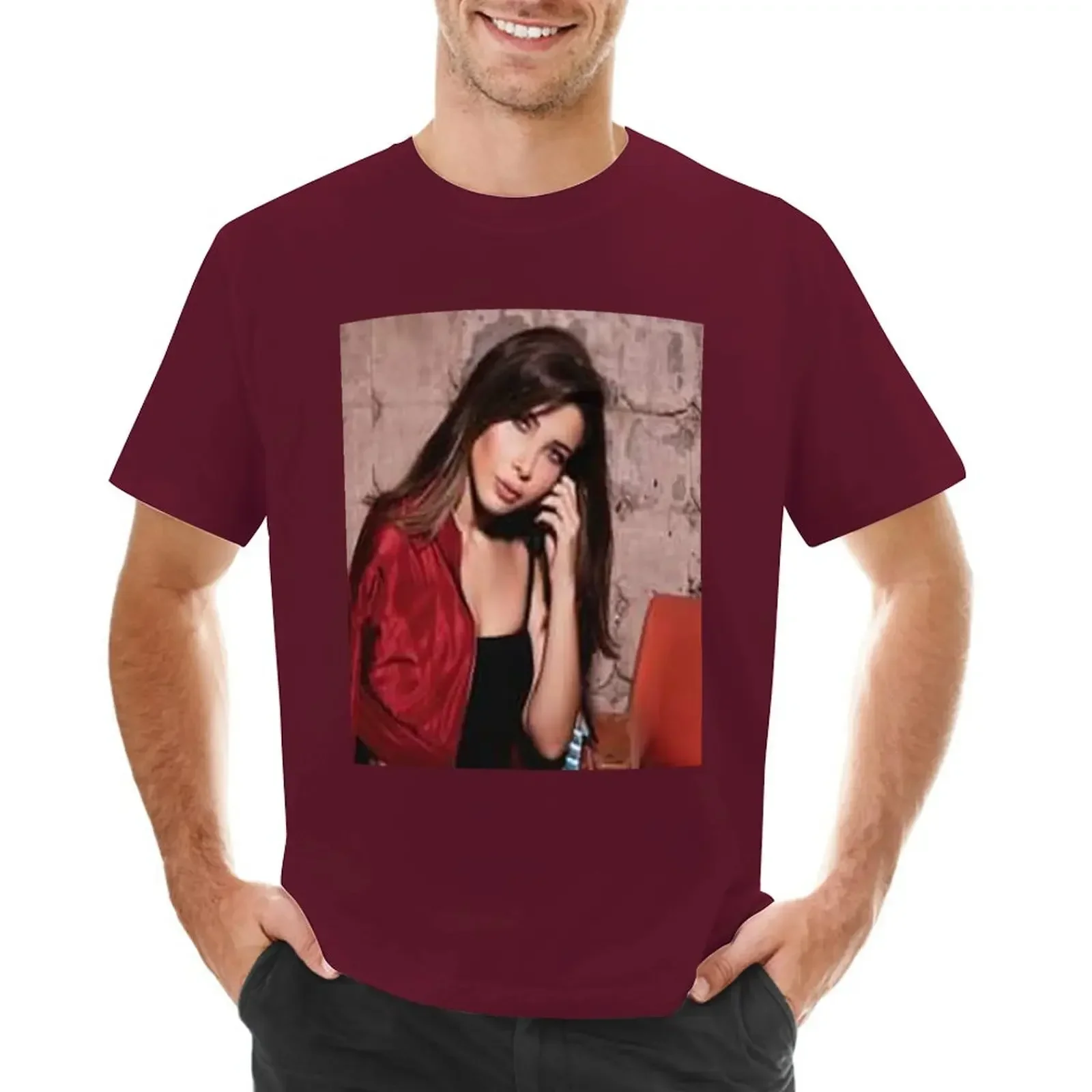 Nancy Ajram TShirt sweat anime clothes plus size tops mens clothing new in tops & tees Short Sleeve Round Collar tee shirt homme