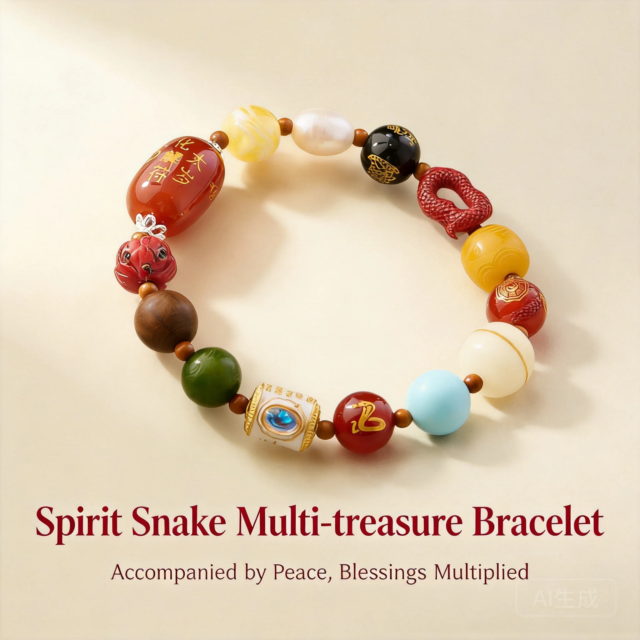 2026-new-chinese-style-year-of-the-snake-lucky-multi-treasure-bracelet-natural-agate-bodhi-cinnabar-pearl-beaded-bracelet-blessi