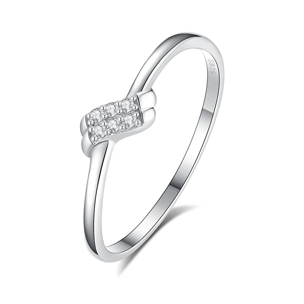 

S925 Sterling Silver Complex Stacked Tail Ring Index Finger Ring