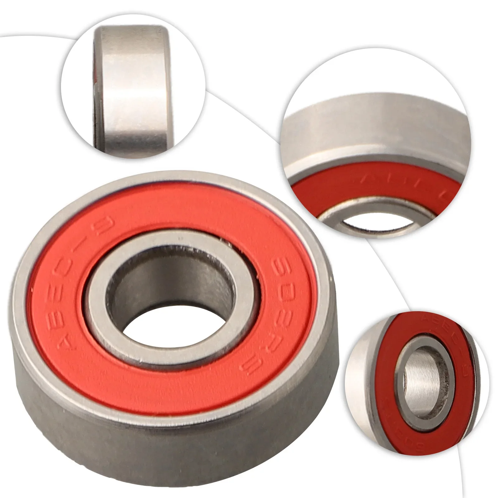 Skateboard Scooter Roller Bearings High Precision ABEC7 Grade Smooth Performance Durable Chrome Steel 8x22x7mm