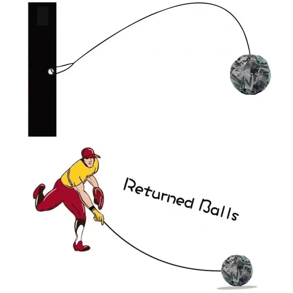 Palla da salto Palla da rimbalzo alta Palla da gioco Esercizio da polso Ritorno Palla di gomma Facile da impugnare Mini palla elastica da polso Intrattenimento