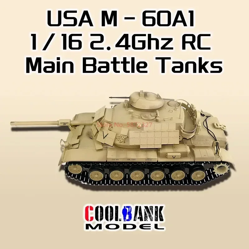 Nuovo serbatoio telecomandato U M60a1 1:16 Coolbank/td Patton 2.4ghz simulazione serbatoio da combattimento elettrico regalo divertente per bambini