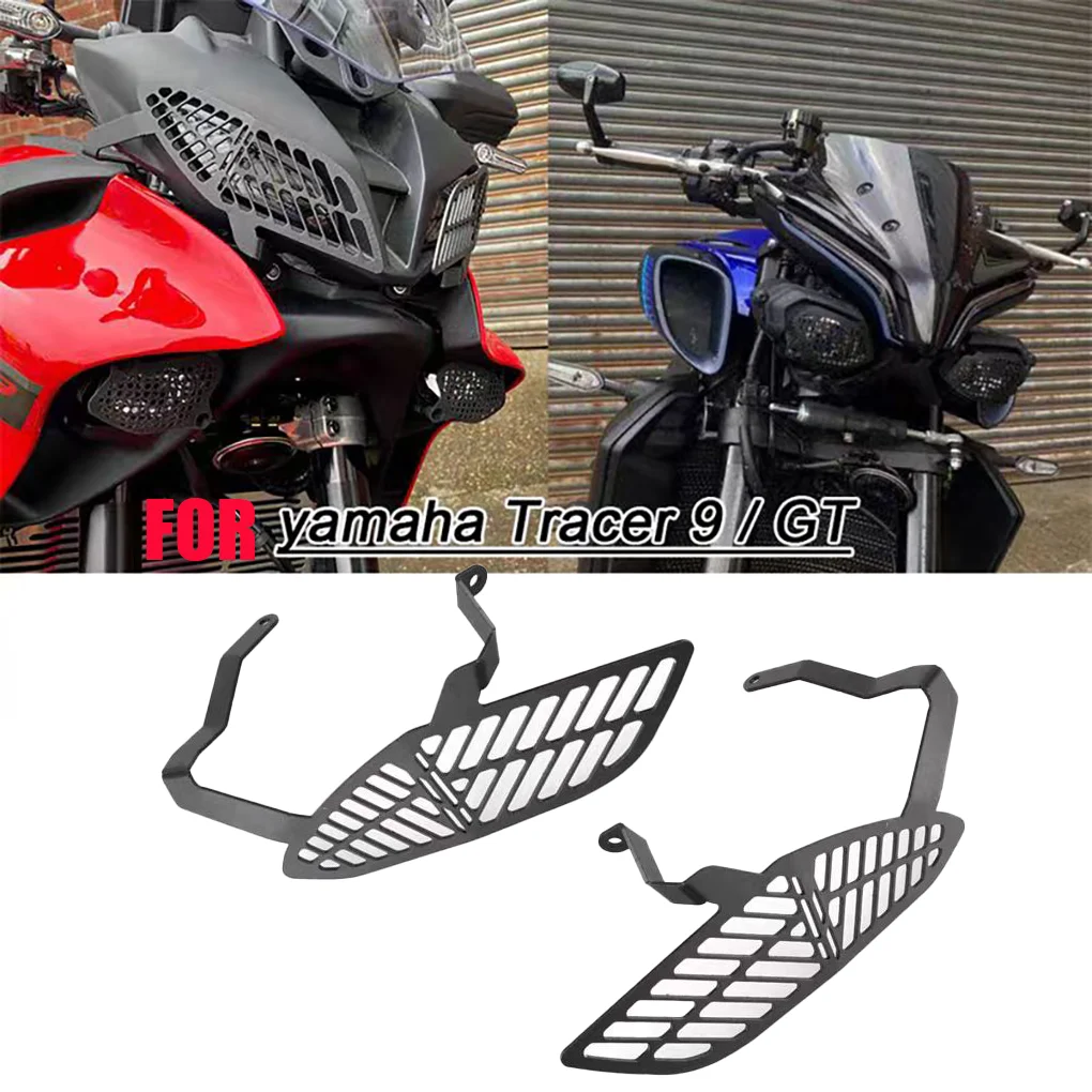 

Matte Black Headlight Protector Guards For Yamaha Tracer 9 Tracer9 GT 2021 2022 Motorcycle Head Light Protection Grill Cover