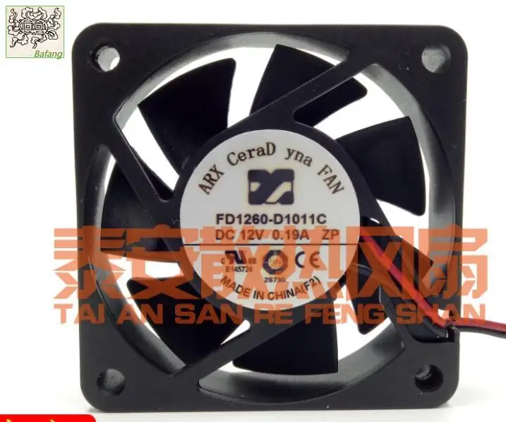

Ltsf For ARX FD1260-D1011C DC 12V 0.19A 60x60x15mm 2-Wire Server Cooling Fan