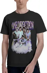 One Music Direction t-shirt con stampa 3D moda uomo divertente motivo grafico girocollo manica corta Teesblack