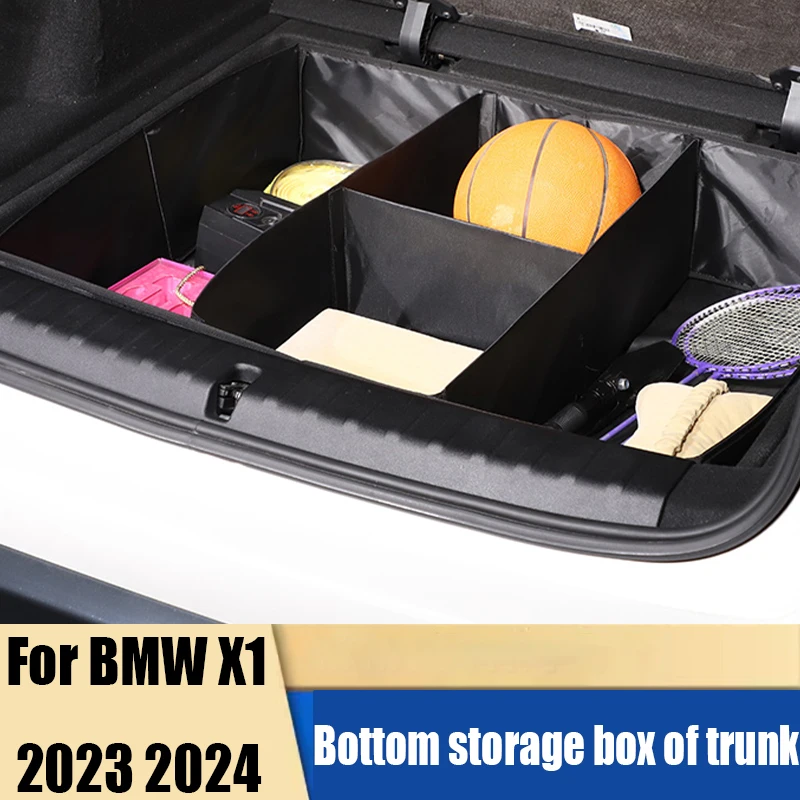 

Automotive interior products trunk bottom storage box lower storage box waterproof material For BMW X1 2023 2024