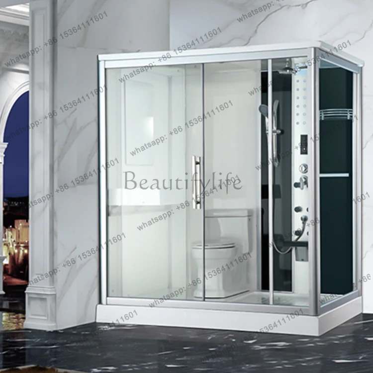 Hot Selling Aluminium Alloy Frame Tempered Glass Sliding Door Prefab Bathroom Modular Shower Room