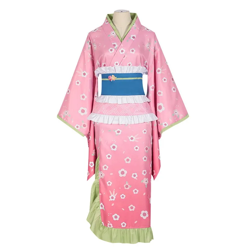 

Новая мода Канродзи Мицури Косплей Костюм Розовое Кимоно Платье Одежда Хэллоуин Карнавальная Вечеринка Маскировка Женские Костюмы