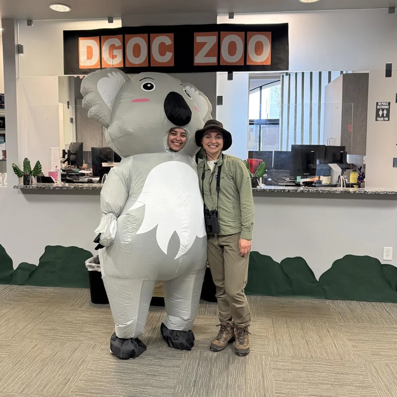 

Cute Koala Cosplay Inflatable Costume Adult Funny Inflatable Animal Set Christmas Halloween Fun Dress Up Birthday Gift