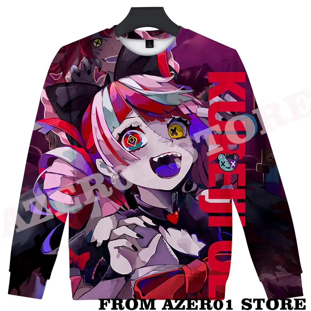 HOLOLIVE VTuber Kureiji Ollie KureijiOllie Merch CREWNECK autumn winter  Men/Women casual Kawaii Round sweatshirt Hoodies