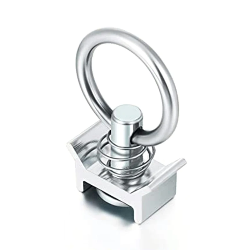 L-Shaped Airline Trailers Ring Track Fixing Single Fitting Tool Heavy Duty Spring Tie Down Anchors Dropship
