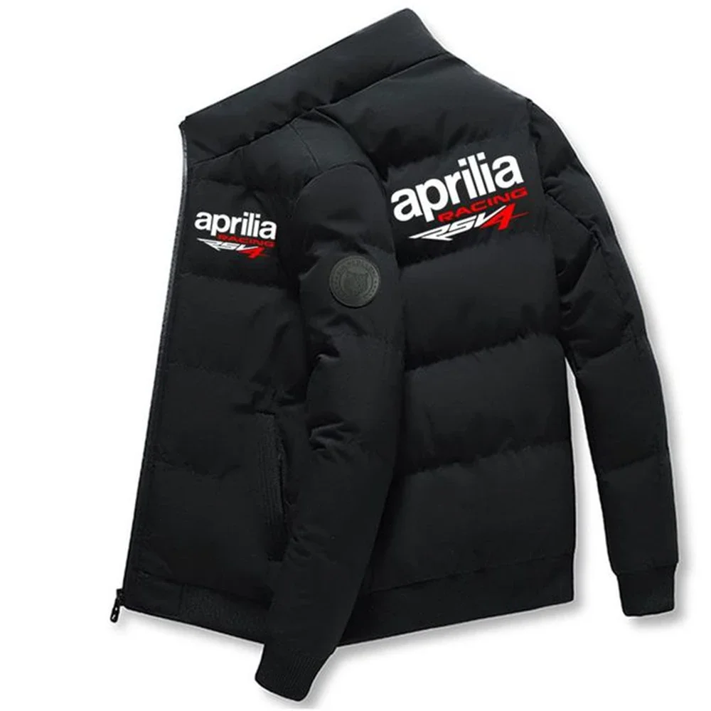 APRILIA Winter Men's Zipper Jacket Fashion Warm RACING Casual Windproof and Cold Resistant Top