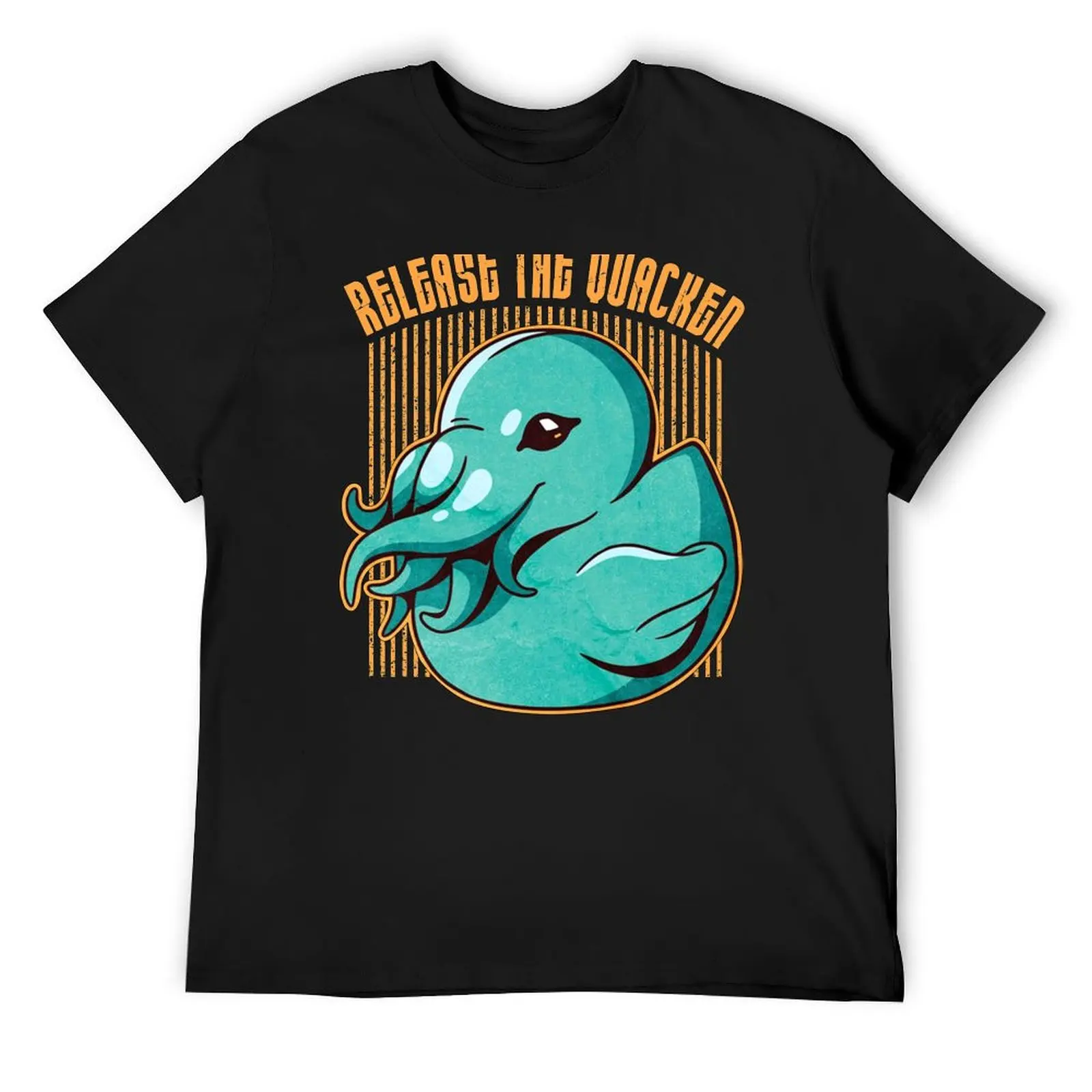 Release The Quacken Cute Octopus Duck Kraken T-Shirt kawaii clothes summer tops t shirt men 100℅ cotton