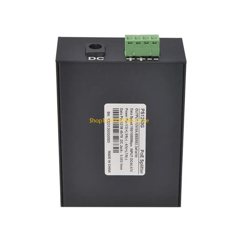 K0EA POE Separator 12V 5A Metal Case POE Splitter RJ45 10/100/1000Mbps Efficient