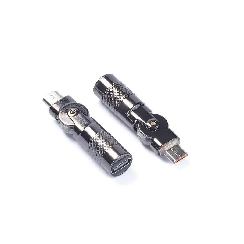 90 Degree Rotation Type C Female to Micro USB Male Adapter with Rotating Design for Easy Charging and 480Mbps Data Transfer
