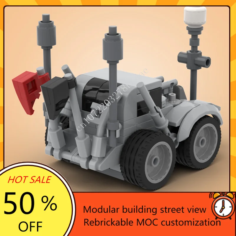 200PCS MOC Classic Cartoon Figure Nux + modello di auto Puzzle personalizzati FAI DA TE Educazione creativa Set di assemblaggio Puzzle Giocattoli di Natale Regalo