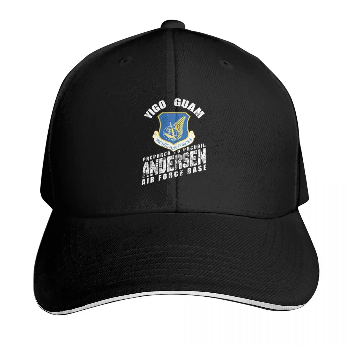 Andersen Air Force Base Guam 36th Wing USAF Baseball Cap Snapback Flat Bill Strapback Dad Hat Six Panel Structured Crown