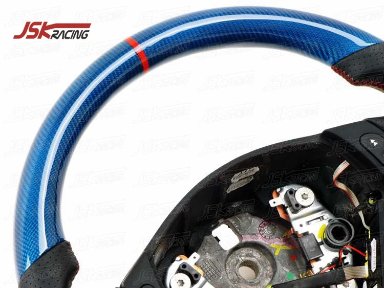 BLUE CARBON FIBER STEERING WHEEL FOR 2007-2015 MASERATI GRANTURISMO GRANCABRIO GT GTS GC