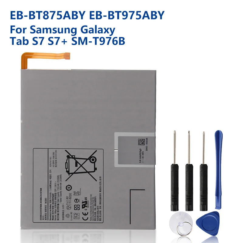 

Replacement Tablet Battery EB-BT975ABY EB-BT875ABY For Samsung Galaxy Tab S7+ SM-T976B Battery