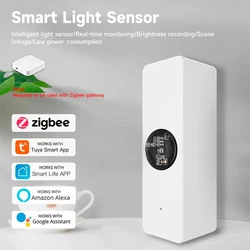 Tuya ZigBee Light Sensor Luminance Sensor Illumination Brightness Detector Home Automation with Smart Life Device Linkage Tuya