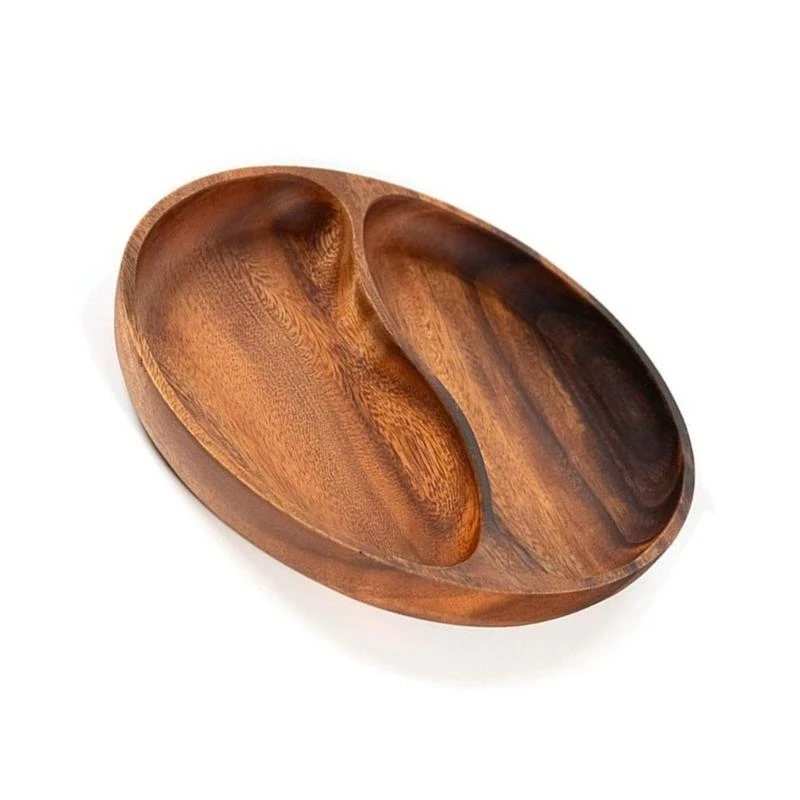 

652F Divided Servings Tray Dinner Platters Round Candy Tray Fruit Plate Easy Use